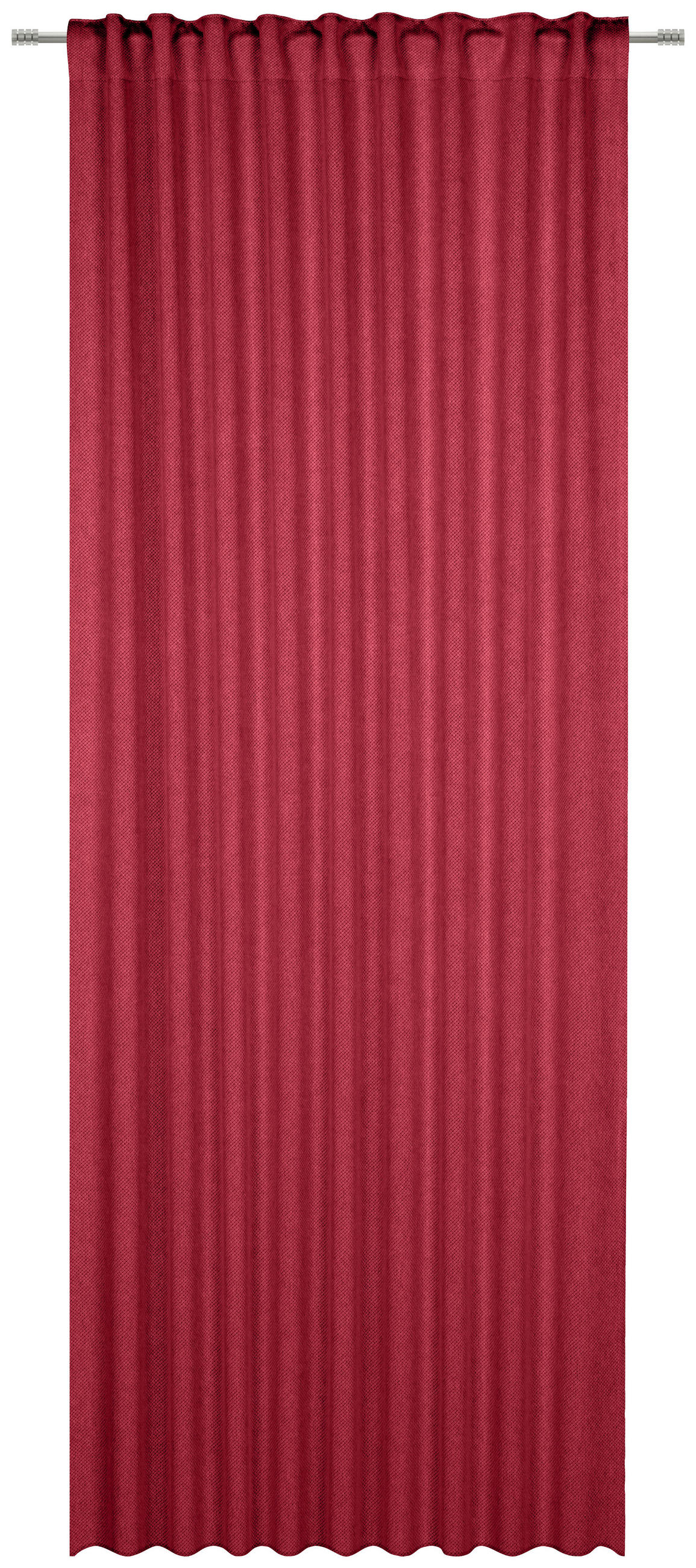FERTIGVORHANG  blickdicht   135/245 cm  - Rot, Basics, Textil (135/245cm) - Esposa