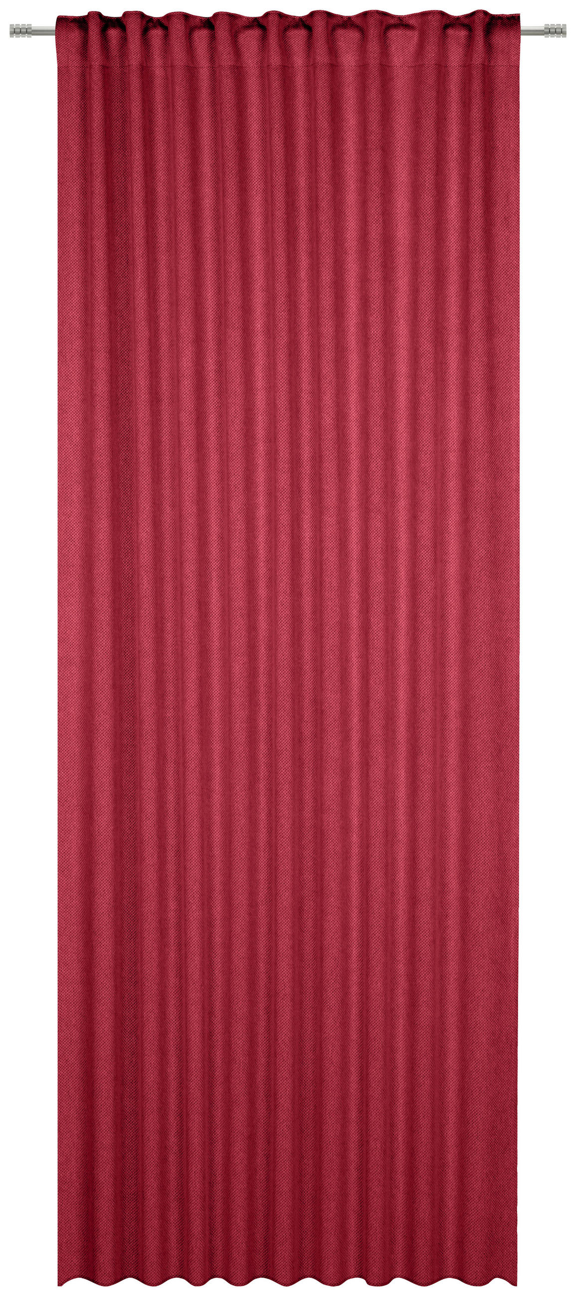 FERTIGVORHANG  blickdicht   135/245 cm  - Rot, Basics, Textil (135/245cm) - Esposa