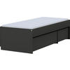 STAURAUMBETT 120/200 cm  in Graphitfarben   - Graphitfarben, Design, Holzwerkstoff (120/200cm) - Cantus