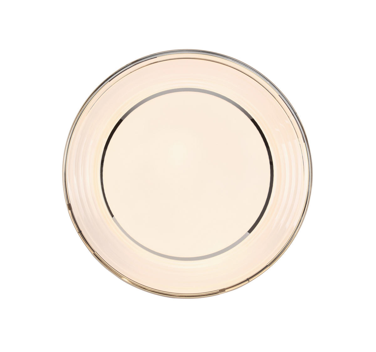 PLAFONIERĂ CU LED - alb/culoare crom, Basics, plastic/metal (48/6,5cm) - Novel