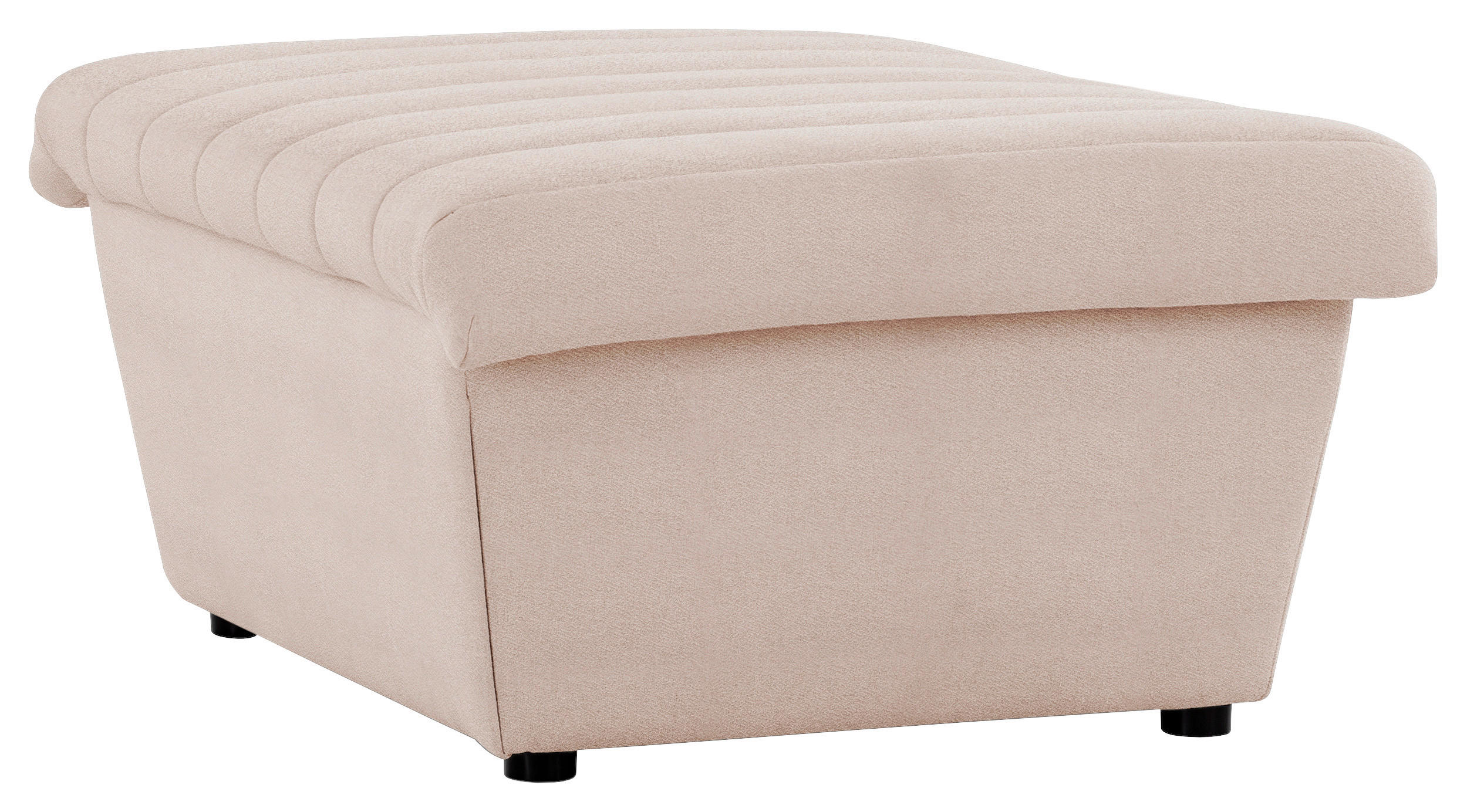 HOCKER Webstoff Creme  - Creme/Schwarz, Design, Kunststoff/Textil (74/43/85cm) - LOOKS by W.Joop