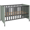 GITTERBETT MIA 70/140 cm  - Anthrazit/Grün, Basics, Holz/Holzwerkstoff (70/140cm) - Jimmylee
