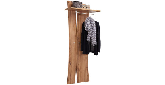 GARDEROBE 153/198/40 cm  - Eichefarben/Weiß, Design, Holzwerkstoff (153/198/40cm) - Carryhome