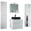 BADEZIMMER 5-teilig  in 127 cm  - Schwarz/Weiß, MODERN, Glas/Keramik (127cm) - MID.YOU