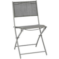 SCAUN PLIANT PENTRU GRĂDINĂ in metal, textil maro, argintiu  - maro/argintiu, Basics, metal/textil (46/82/58cm) - Xora