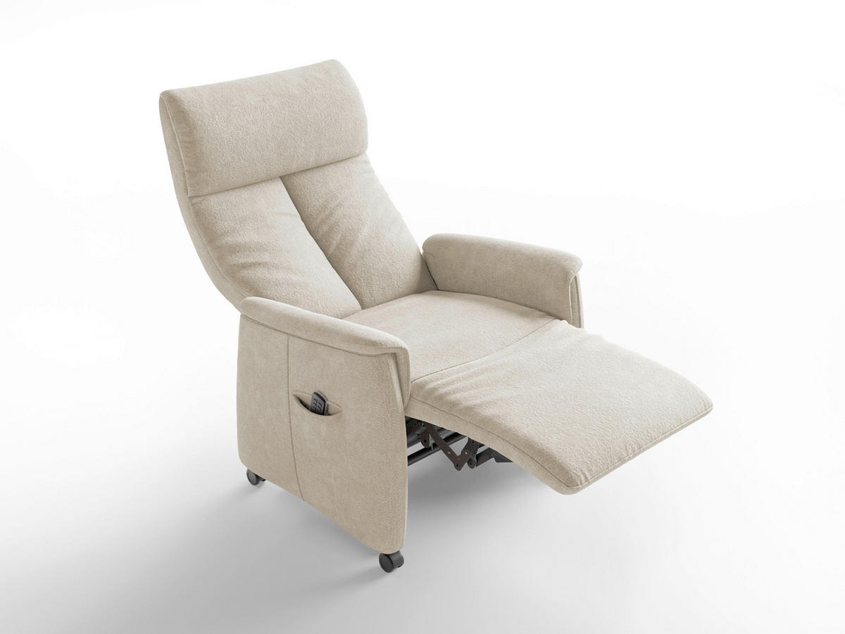 RELAXSESSEL Textil Silberfarben  - Silberfarben/Schwarz, Basics, Kunststoff/Textil (76/114/84cm) - Sit & More