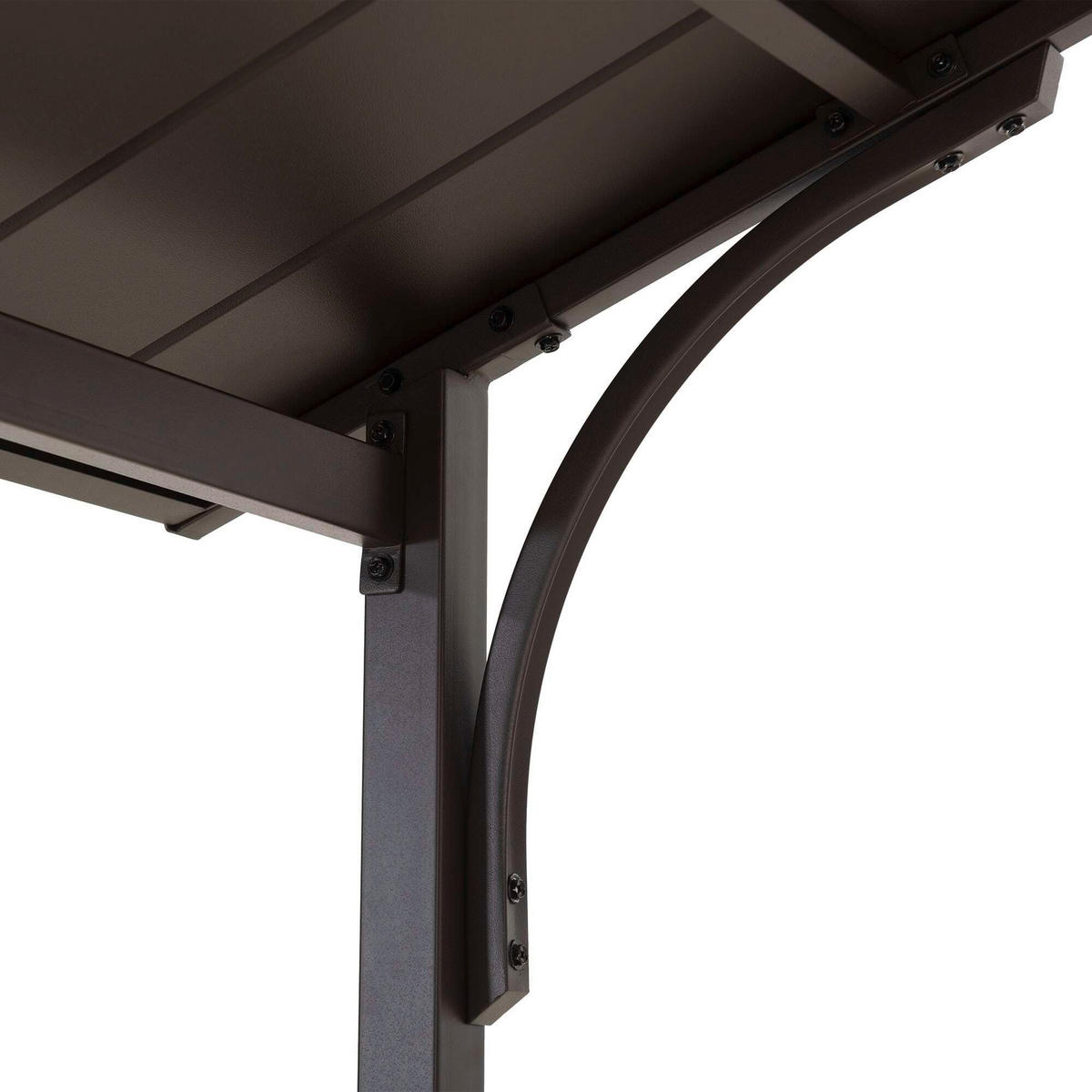 PAVILLON 242/248/153 cm Stahl  - Braun, Basics, Metall (242/248/153cm) - Modante