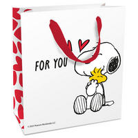 GESCHENKTASCHE  - Weiß, Trend, Papier (18/21/0,5cm)