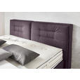 BOXSPRINGBETT 200/200 cm  in Brombeere  - Chromfarben/Brombeere, KONVENTIONELL, Textil (200/200cm) - Dieter Knoll