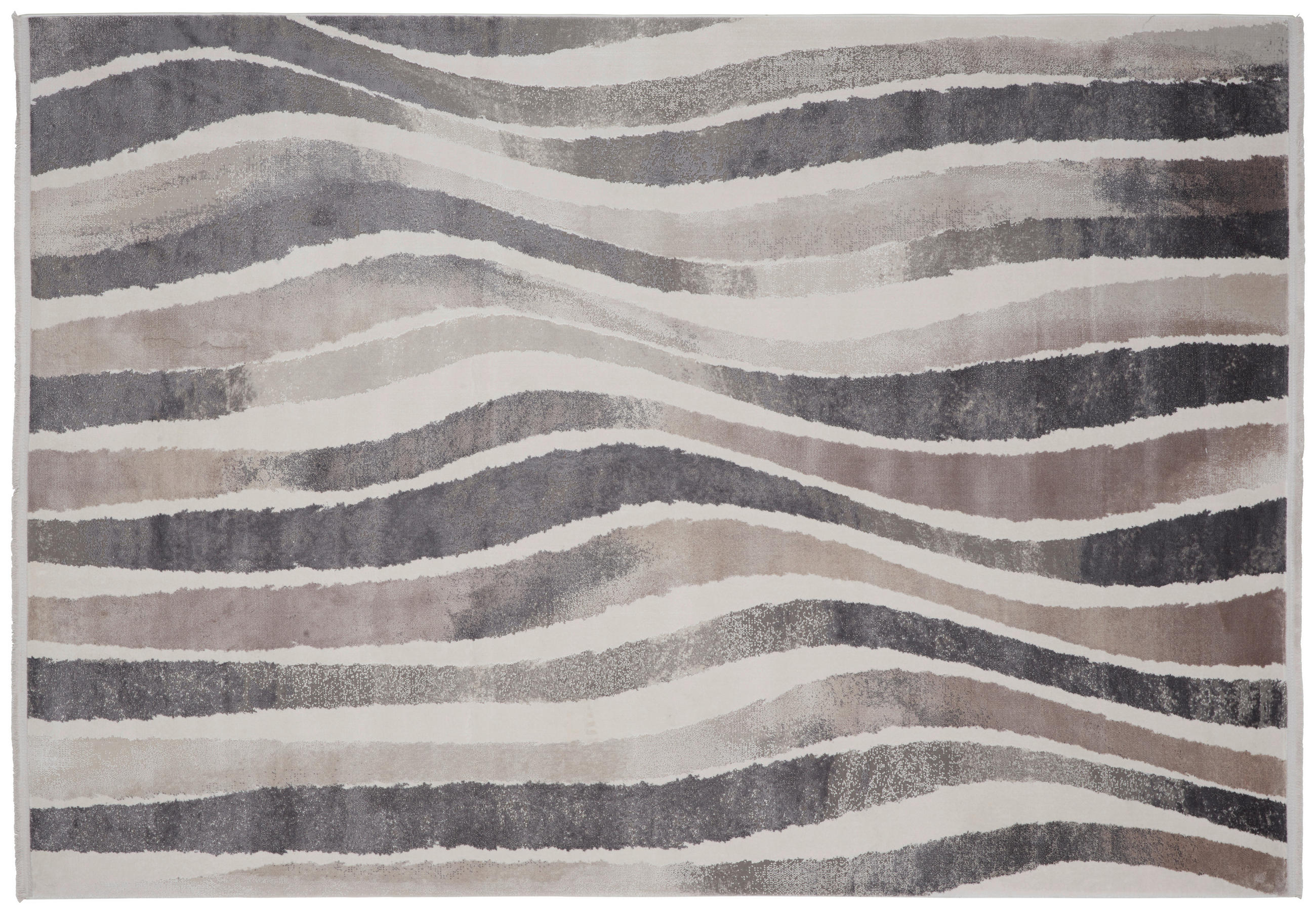 TKANA PREPROGA  Flow     120/170 cm    tkano  rjavosiva  - rjavosiva, Design, tekstil (120/170cm) - Dieter Knoll