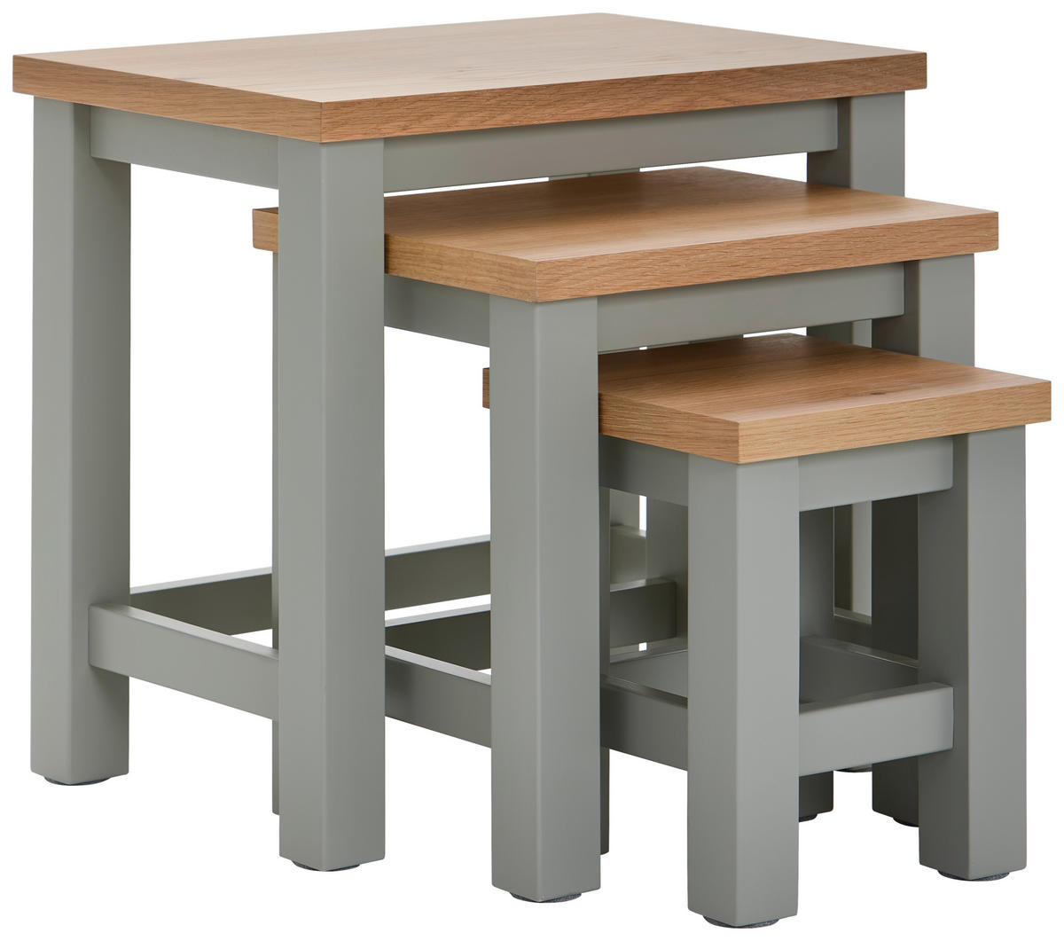 BEISTELLTISCH in Holz, Holzwerkstoff  - Dunkelgrau/Naturfarben, LIFESTYLE, Holz/Holzwerkstoff (52/49/36cm) - MID.YOU