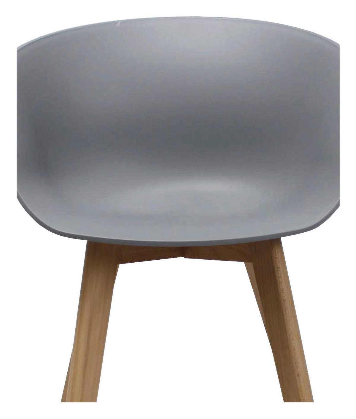SADA ŽIDLÍ S PODRUČKAMI 4 kusy - šedá/přírodní barvy, Moderní, dřevo/plast (60/78,5/44cm) - MID.YOU