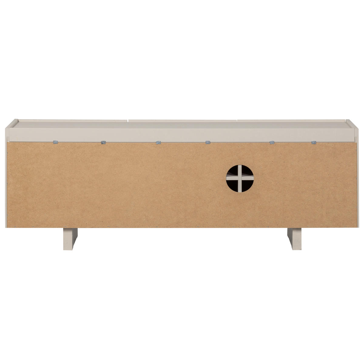 LOWBOARD Basu 152/53/46 cm   - Grau, Design, Holz (152/53/46cm) - Livetastic