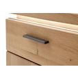 NACHTSCHRANK 60/48/42 cm Eiche massiv, furniert  - Eiche Bianco/Schwarz, Natur, Holz/Holzwerkstoff (60/48/42cm) - Linea Natura