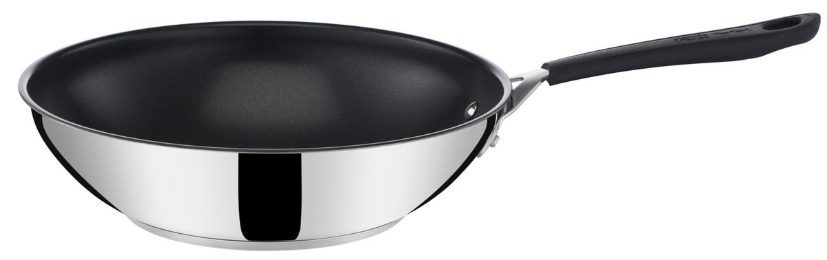 WOKPANNA 28 cm  - stålfärgad, Design, metall/plast (28cm) - Tefal