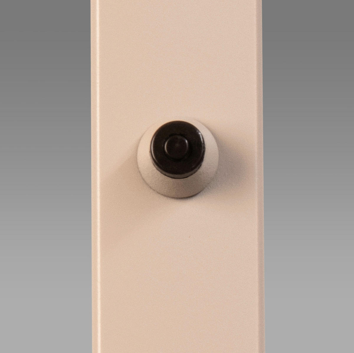 LED-STEHLEUCHTE Sirko 40/177/40 cm   - Sandfarben/Schwarz, Design, Metall (40/177/40cm) - Fischer & Honsel