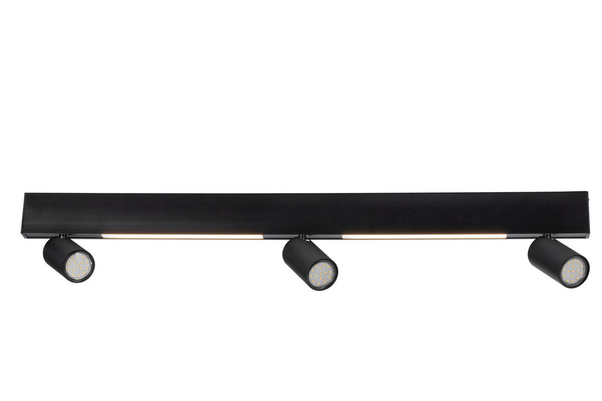 LED-STRAHLER Denebola 90/6/18 cm   - Schwarz, Design, Kunststoff/Metall (90/6/18cm) - Novel