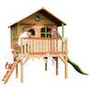 SPIELHAUS 380/274/212 cm  - Braun/Grün, KONVENTIONELL, Holz/Kunststoff (380/274/212cm) - Ambia Garden