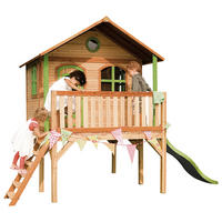 SPIELHAUS 380/274/212 cm  - Braun/Grün, KONVENTIONELL, Holz/Kunststoff (380/274/212cm) - Ambia Garden