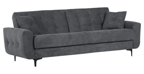 SCHLAFSOFA in Flachgewebe Anthrazit  - Anthrazit/Schwarz, KONVENTIONELL, Textil/Metall (230/84/95cm) - Xora