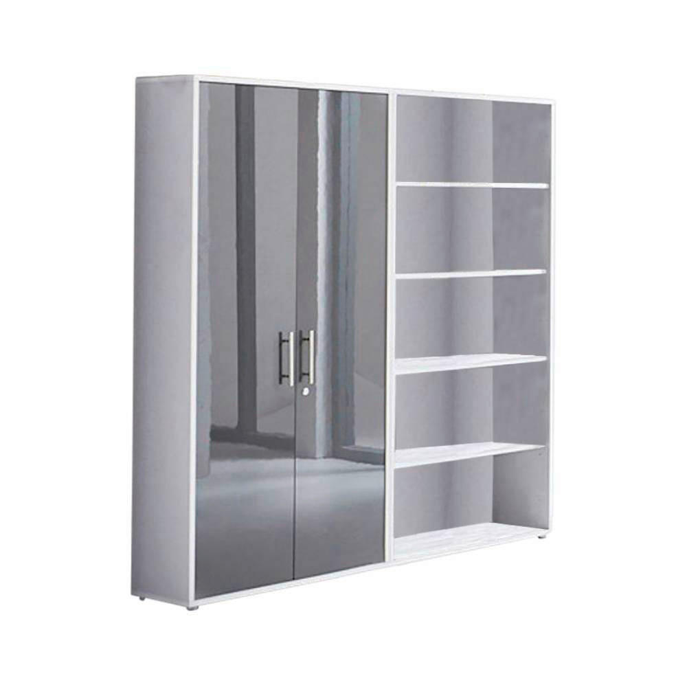 Mid.you Aktenschrank Office Edition - SW Set 1 hoch Grau, Anthrazit Hochglanz 168.8x185.6x33 cm