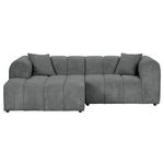 ECKSOFA  in Cord Dunkelgrau  162/250 cm  - Dunkelgrau/Schwarz, KONVENTIONELL, Kunststoff/Textil (162/250cm) - Carryhome
