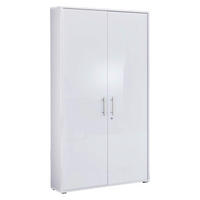 AKTENSCHRANK Weiß, Weiß Hochglanz  - Weiß Hochglanz/Weiß, MODERN, Holzwerkstoff (84,4/185,6/33cm) - MID.YOU
