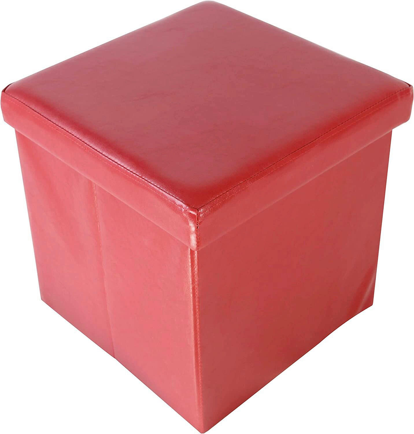 SITZWÜRFEL Rot  - Rot, Basics, Kunststoff (38/38/38cm) - Echtwerk