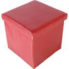 SITZWÜRFEL Rot  - Rot, Basics, Kunststoff (38/38/38cm) - Echtwerk