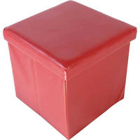 SITZWÜRFEL Rot  - Rot, Basics, Kunststoff (38/38/38cm) - Echtwerk