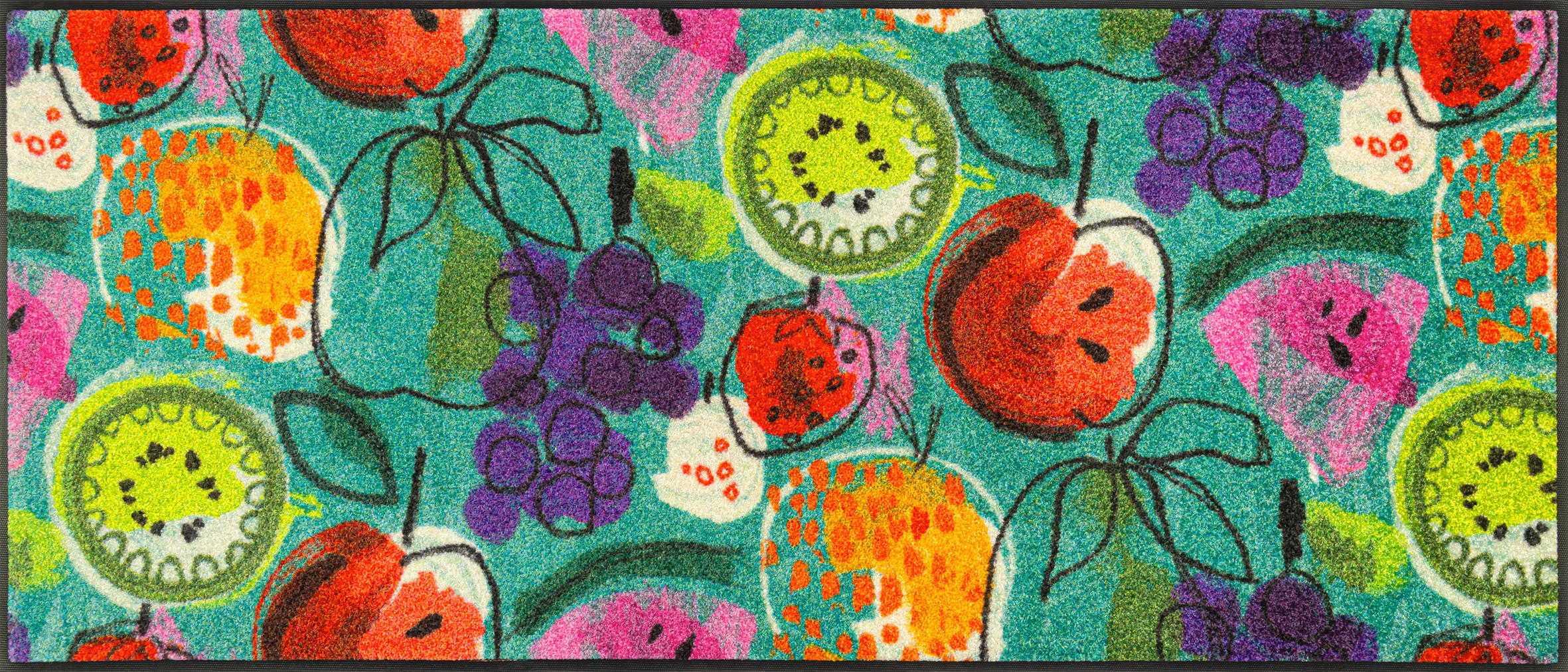 LÄUFER 60/140 cm Multicolor  - Multicolor, LIFESTYLE, Kunststoff/Textil (60/140cm) - wash+dry