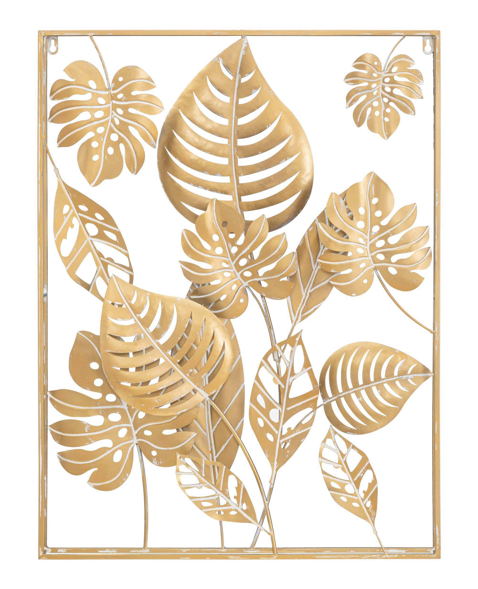 WANDDEKO  60/80/6.5 cm   - Goldfarben, Basics, Metall (60/80/6.5cm)
