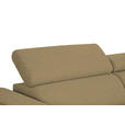 ECKSOFA Olivgrün Struktur  - Schwarz/Olivgrün, Design, Kunststoff/Textil (284/205cm) - Xora
