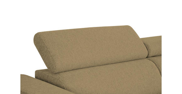 ECKSOFA Olivgrün Struktur - Schwarz/Olivgrün, Design, Kunststoff/Textil (284/205cm) - Xora