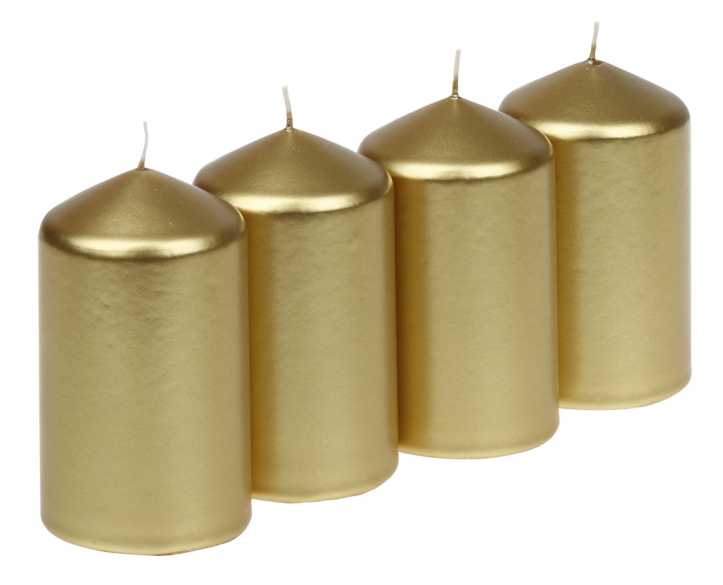 SADA VALCOVÝCH SVIEČOK - medová, Basics, parafín (5,7/10,0cm)