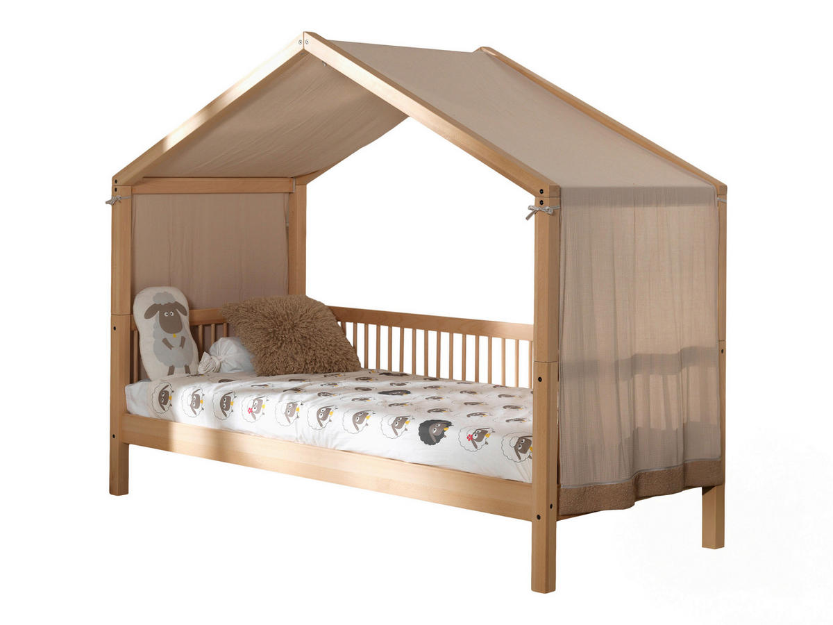 HAUSBETT Vorhang, Rollrost 90/200 cm  in Buchefarben  - Buchefarben, MODERN, Holz (90/200cm) - Vipack
