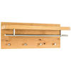 WANDGARDEROBE  in Eiche furniert Eichefarben, Edelstahlfarben  - Edelstahlfarben/Eichefarben, Design, Holz/Holzwerkstoff (75/30/26cm)