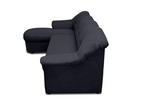 ECKSOFA Dunkelblau Webstoff  - Schwarz/Dunkelblau, KONVENTIONELL, Textil (142/233cm) - MID.YOU