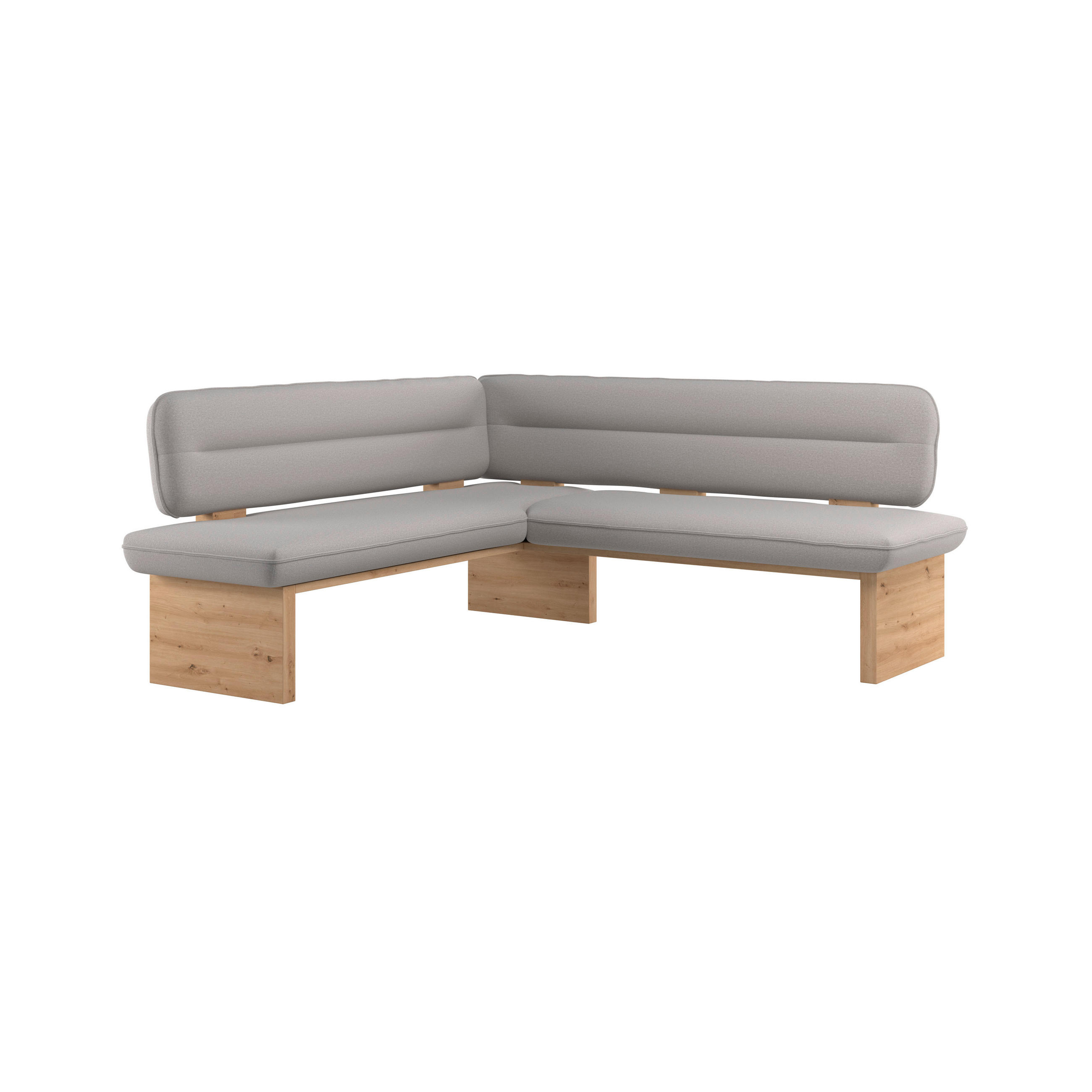 P & B Eckbank Hellgrau 212x170 cm