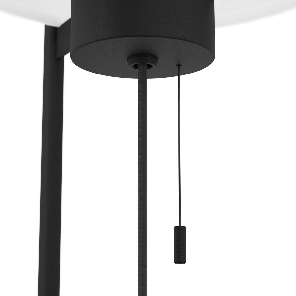 STOLNÍ LAMPA, E27, 21,5/52 cm  - bílá/černá, Lifestyle, kov/textil (21,5/52cm) - Joop!