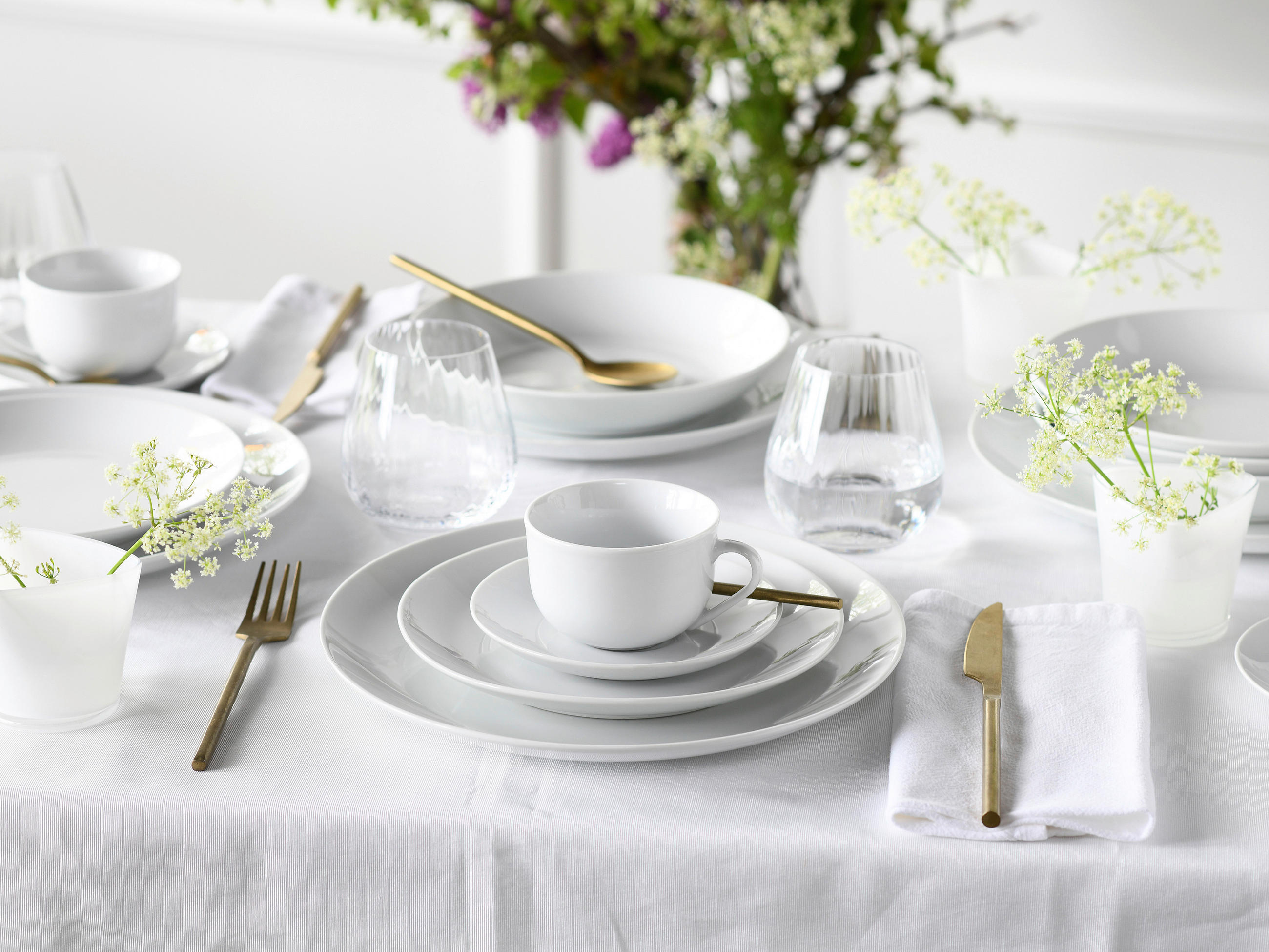 KOMBISERVICE Weiß 80-teilig  - Weiß, Basics, Keramik (57/48/35cm) - Creatable
