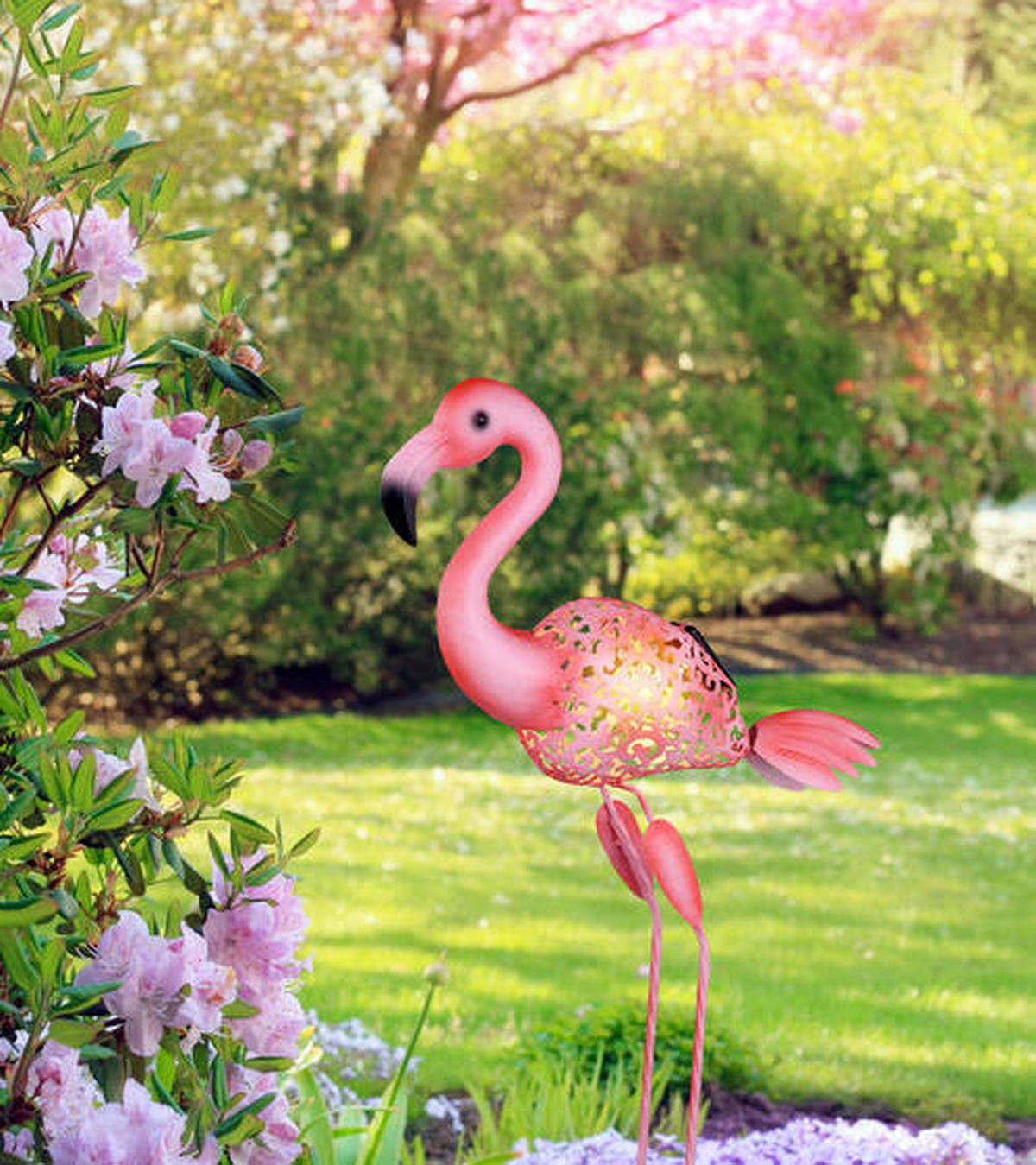 SVJETILJKA SOLARNA  - pink, Basics, metal (34/16/74cm) - Globo