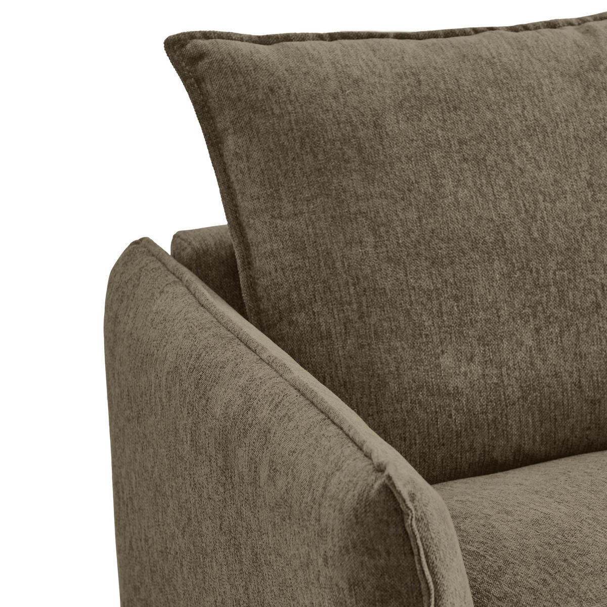 FÅTÖLJ i textil brun  - brun/svart, Design, metall/textil (96/84/100cm) - Livetastic