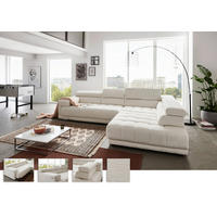 SEDEŽNA GARNITURA, šenilja naravne barve  - naravne barve, Design, kovina/tekstil - Beldomo Speed