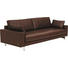 VIERSITZER-SOFA Echtleder Dunkelbraun - Chromfarben/Dunkelbraun, Design, Leder/Metall (240/87/95cm) - Rolf Benz VIERSITZER-SOFA Echtleder Dunkelbraun - Chromfarben/Dunkelbraun, Design, Leder/Metall (240/87/95cm) - Rolf Benz