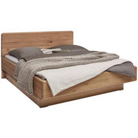 BETT 180/200 cm,  in Bronzefarben, Wildeiche, Befestigungsmaterial, Bettschubladen,  - Wildeiche/Schwarz, Natur, Holz (180/200cm) - Valnatura