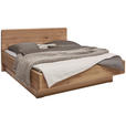 BETT 180/200 cm,  in Bronzefarben, Wildeiche, Befestigungsmaterial, Bettschubladen,  - Wildeiche/Schwarz, Natur, Holz (180/200cm) - Valnatura