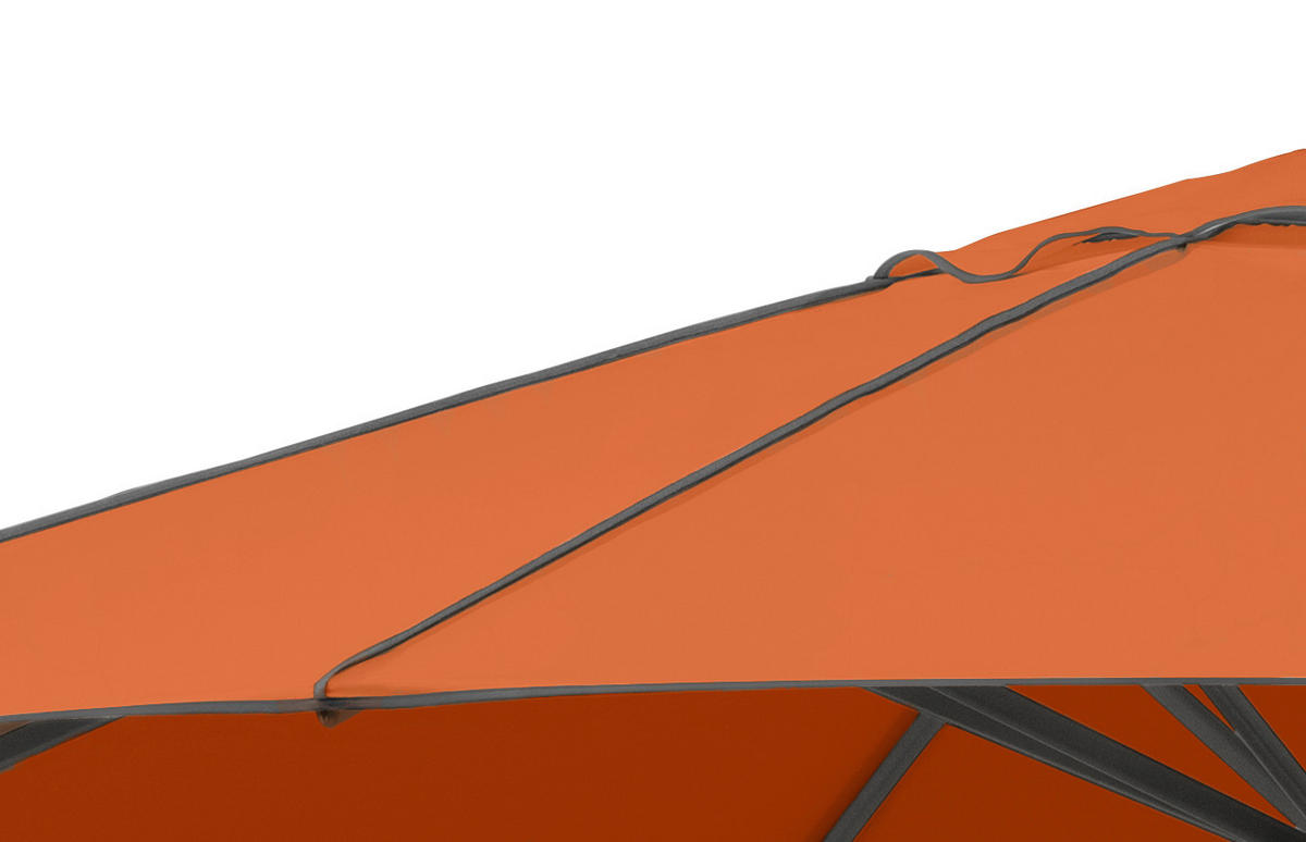 SONNENSCHIRM 300 cm Terracotta  - Anthrazit/Terracotta, Basics, Textil/Metall (300/275/300cm) - Schneider