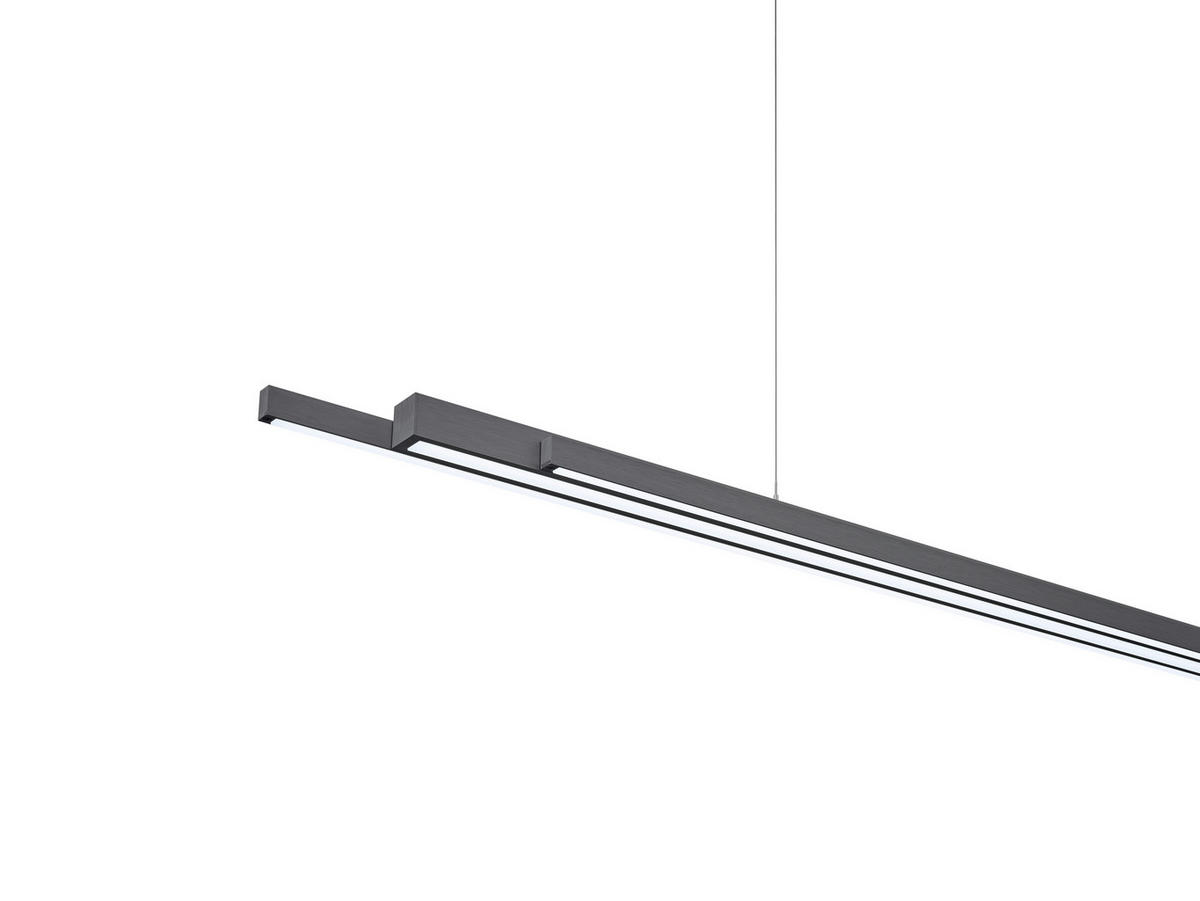LED-HÄNGELEUCHTE 120-225/5/60-180 cm  - Anthrazit, Design, Metall (120-225/5/60-180cm) - Bankamp