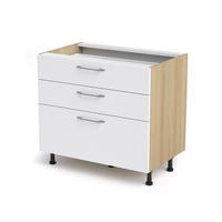 SPODNJA OMARICA S PREDALI - Basics (90/87/56cm) - Stylife